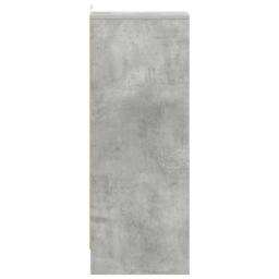Berkfield Home Shoe Cabinet Concrete Grey 31.5x35x90 cm Engineered Wood - thumbnail 5