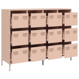 Berkfield Home Sideboard Pink 135x39x103.5 cm Cold-rolled Steel - thumbnail 4