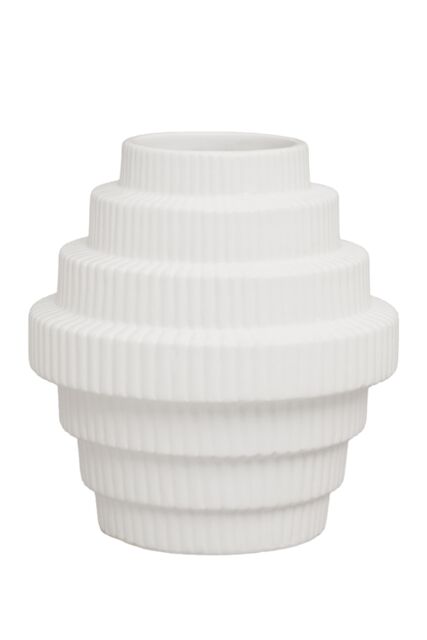 Orsina Lightweight Small Vase, Versatile & Stylish Flower Ceramic vase, Modern Design Vase For Flowers in White - image 1