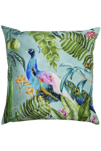 Evans Lichfield Peacock Animal Water & UV Resistant Outdoor Cushion - image 1