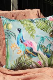 Evans Lichfield Peacock Animal Water & UV Resistant Outdoor Cushion - thumbnail 4