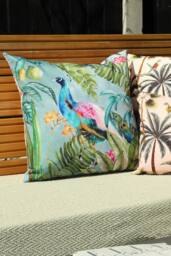 Evans Lichfield Peacock Animal Water & UV Resistant Outdoor Cushion - thumbnail 5