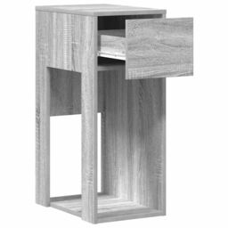 Berkfield Home Computer Tower Stand with Drawer Grey Sonoma 30x44x74 cm - Size: 30 x 44 x 74 cm - thumbnail 4