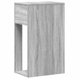 Berkfield Home Computer Tower Stand with Drawer Grey Sonoma 30x44x74 cm - Size: 30 x 44 x 74 cm - thumbnail 7