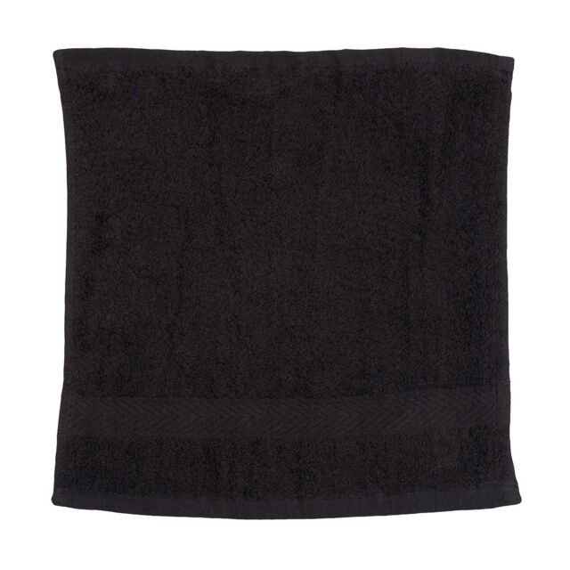 Towel City Luxury Face Towel in Black