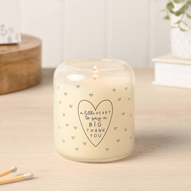 Moments Thank You Candle Small in Cream - image 1