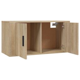 Berkfield Home Wall-mounted TV Cabinets 2 pcs Sonoma Oak 80x34.5x40 cm in Brown - thumbnail 5