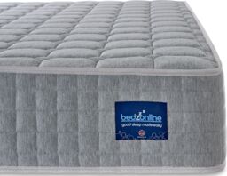 Bedzonline 3FT Single Pocket Sprung Memory Foam Mattress - Cooling Comfort & Medium Support in Dark Grey - thumbnail 2