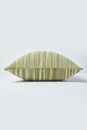 Homescapes Cotton Chenille Tie Dye Cushion Cover in Green - Size: 60 cm x 60 cm - thumbnail 2