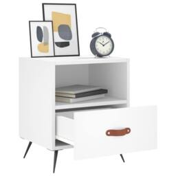 Berkfield Home Bedside Cabinets 2 pcs White 40x35x47.5 cm Engineered Wood - thumbnail 4