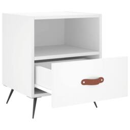 Berkfield Home Bedside Cabinets 2 pcs White 40x35x47.5 cm Engineered Wood - thumbnail 8
