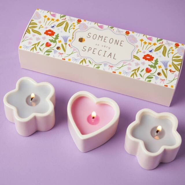 Love Life Sentiment Gift Set Of 3 Mini Candles - Special - image 1