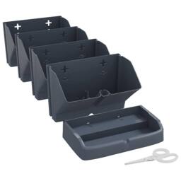 Berkfield Home Vertical Garden Plant Set 4 pcs Anthracite Polypropylene in Black - thumbnail 6