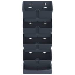 Berkfield Home Vertical Garden Plant Set 4 pcs Anthracite Polypropylene in Black - thumbnail 3