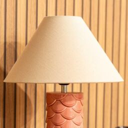 ValueLights Athena Coral Ceramic Shell Table Lamp - thumbnail 3
