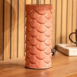 ValueLights Athena Coral Ceramic Shell Table Lamp - thumbnail 5