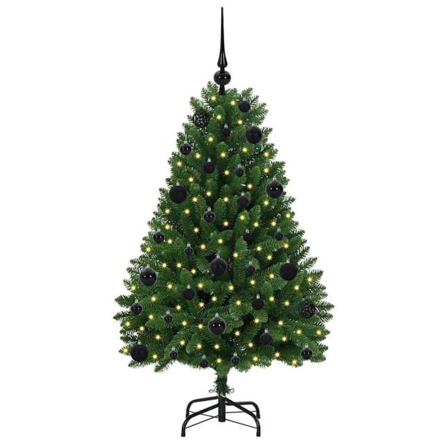 Berkfield Home Elegant Artificial Christmas Tree with Stand Green 120 cm PVC and - image 1