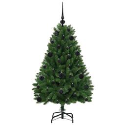 Berkfield Home Elegant Artificial Christmas Tree with Stand Green 120 cm PVC and - thumbnail 4