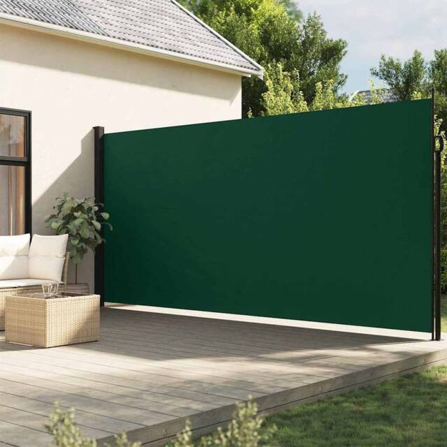 Berkfield Home Retractable Side Awning Dark Green 220x300 cm - image 1