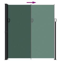 Berkfield Home Retractable Side Awning Dark Green 220x300 cm - thumbnail 5