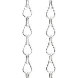 Berkfield Home Chain Door Fly Screen 56x186 cm Aluminium in Silver - thumbnail 4