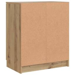 Berkfield Home Shoe Cabinet Artisian Oak 59x35x70 cm Engineered Wood in Brown - Size: 59 x 35 x 70 cm - thumbnail 7