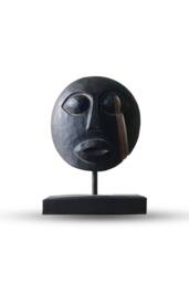 KDMD Timor Tribal Decorative Mask-Black Handcrafted Indonesian Art in Black - thumbnail 6