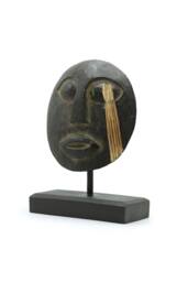 KDMD Timor Tribal Decorative Mask-Black Handcrafted Indonesian Art in Black - thumbnail 2