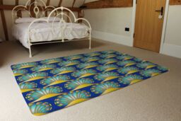 Benjamin Tate Design Egyptian Style Motif Designer Rug in Natural - Size: Large - thumbnail 3