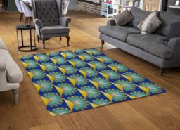 Benjamin Tate Design Egyptian Style Motif Designer Rug in Natural - Size: Large - thumbnail 2