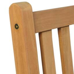 Berkfield Home 5 Piece Garden Dining Set Solid Teak Wood in Brown - thumbnail 6