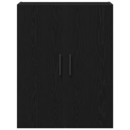 Berkfield Home Wall Mounted Cabinet Black Oak 69, 5x34x90 cm Engineered Wood - Size: 5 x 34 x 90 cm - thumbnail 7