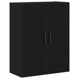 Berkfield Home Wall Mounted Cabinet Black Oak 69, 5x34x90 cm Engineered Wood - Size: 5 x 34 x 90 cm - thumbnail 2