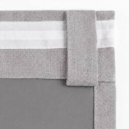 Marlow 100% Blackout Curtains for Bedroom Living Room Thermal Insulated in Grey - Size: 117 cm width x 137 cm drop - thumbnail 7