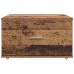 Berkfield Home Drawer Cabinet Old wood Particle board Medium Drawer Cabinet in Brown - thumbnail 5