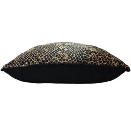 Paoletti Python Animal Printed Cushion in Gold - Size: 40 cm x 60 cm - thumbnail 3