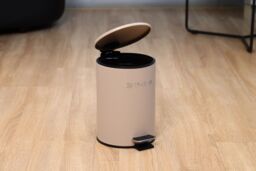 simpa 3L Slim Soft-Closing Pedal Dustbin in Taupe - thumbnail 2
