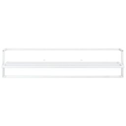 Berkfield Home Towel Rack White 95x25x22 cm Iron - Size: 95 x 25 x 22 cm - thumbnail 3