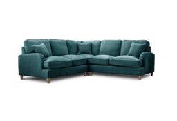 The Great Sofa Company Orla 2 Corner 2 Manhattan Ice (no cutout) in Emerald - thumbnail 2