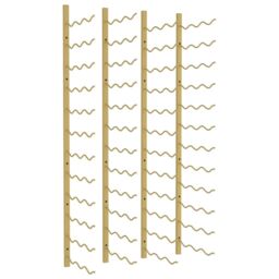 Berkfield Home Wall Mounted Wine Rack for 36 Bottles 2 pcs Gold Iron - thumbnail 2
