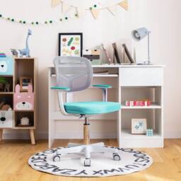 Costway Kids Computer Desk Chair Low-Back Task Study Chairs Children Office Task Chair - thumbnail 3