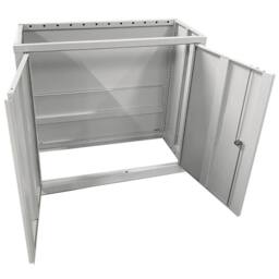 Phoenix Safe Company Stationery Cupboard in Grey with Electronic Lock, SCF0891GGE - Size: 800mm - thumbnail 4