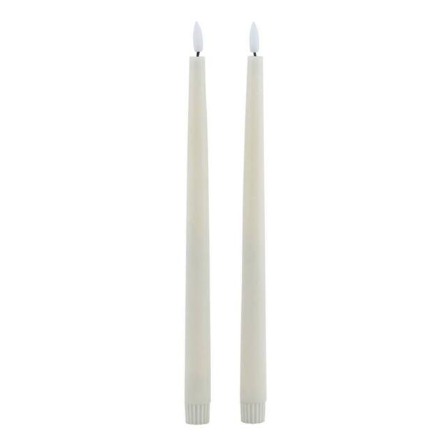 Hill Interiors Luxe Collection Electric Candle Pack of 2 in Taupe - image 1