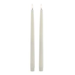 Hill Interiors Luxe Collection Electric Candle Pack of 2 in Taupe - thumbnail 2