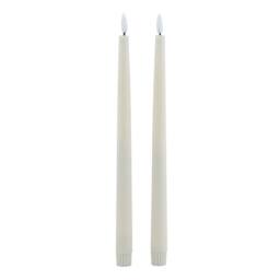 Hill Interiors Luxe Collection Electric Candle Pack of 2 in Taupe - thumbnail 1