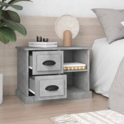 Berkfield Home Bedside Cabinet Concrete Grey 60x35.5x45 cm - thumbnail 3