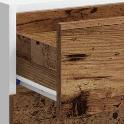 Berkfield Home Bottom Cabinet Old Wood 40x46x81.5 cm Engineered Wood in Brown - thumbnail 9