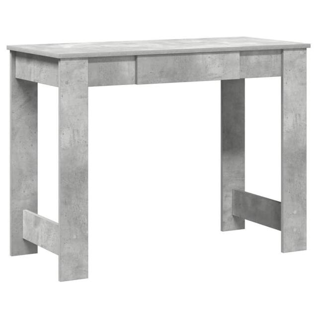 Berkfield Home Desk Concrete Grey 100x45x75 cm Engineered Wood - Size: 100 x 45 x 75 cm - image 1