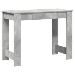 Berkfield Home Desk Concrete Grey 100x45x75 cm Engineered Wood - Size: 100 x 45 x 75 cm - thumbnail 1