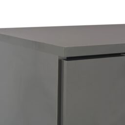 Berkfield Home Sideboard High Gloss Grey 71x35x76 cm Engineered Wood - Size: 71 x 35 x 76 cm - thumbnail 6